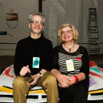 Dave Anderson and CREATE artist Marjorie Anderson pose at event. Photo: Evan Swinehart 