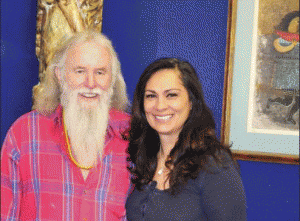 Lucky Murphy and Lisa Edding at the opening of L&L Fine Art Gallery. Photo by Steve Block / The Chronicle-News.